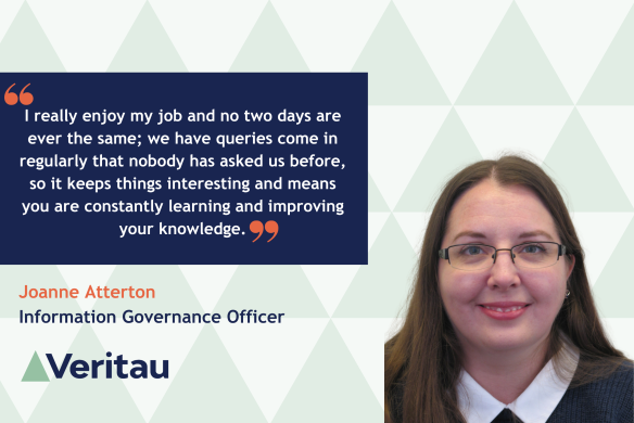 An Information Officer at Veritau with a quote
